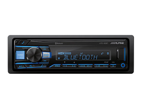 Alpine UTE-83BT Single-DIN Digital Media Stereo Bluetooth USB & Auxiliary