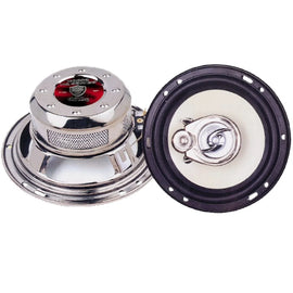 Absolute HQ-653 6-1/2" 420 Watts 3-way Speakers + 6.5" Enclosures Box