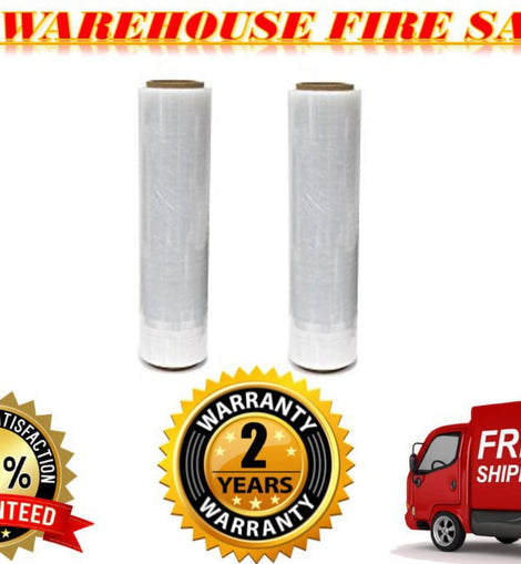 2 Rolls Hand Stretch Plastic Film Shrink Pallet Wrap 18