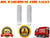 2 Rolls Hand Stretch Plastic Film Shrink Pallet Wrap 18" X 1200 X 80