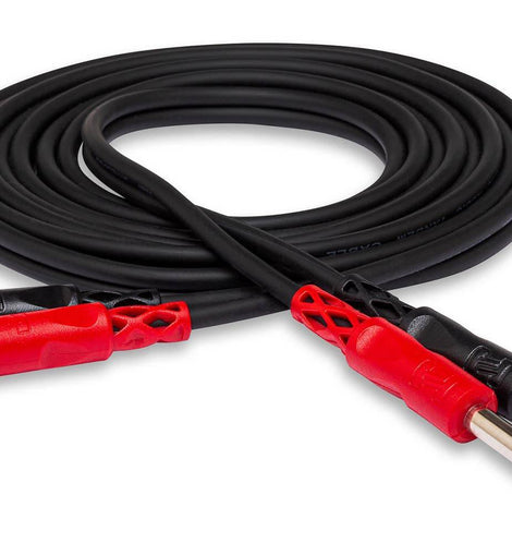 Hosa Stereo Interconnect Cable Dual 1/4-inch TS Male to Dual RCA Male