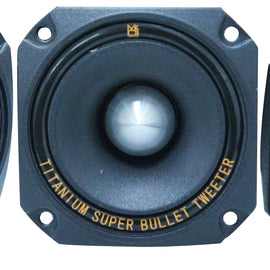 Mr. Dj HDT700S 3.5-Inch Titanium Bullet Tweeter w/ 10 Ounce Ferrite Magnet Chrom