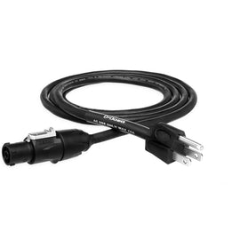 Hosa PRXN-125, PRXN Series Power Cord with REAN Power X and Hosa NEMA 5-15P Connectors - 25 Ft