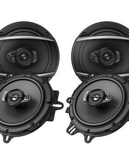 2 Pairs Pioneer TS-A1670F 6.5" Car Truck Front Rear Door Speakers Harness Fit GM 06-16