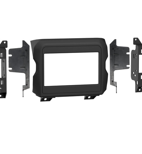 Metra 107-CH3B Double DIN Dash Kit - Compatible Fits for Jeep Wrangler JL 2018-Up / Gladiator JT 2020-Up