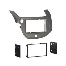 Metra 95-7877S Double-DIN Car Stereo Silver Dash Kit - Compatible Fits for Honda Fit 2009-2013