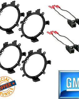 2 Pairs GMSB345 GM Speaker Adapter For 6.5" Speakers Metr 72-4568 Wiring Harness