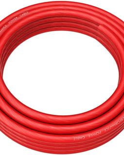 25 FT Red 8 Gauge Primary Speaker Wire or Amp Power Ground Car Audio FLEXIBLE