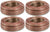 4 Pack 12 Gauge 25 FT Clear Speaker Wire Copper Clad Stranded Wire