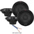 Alpine R2-S65 Car Audio 6 1/2" 300W Speakers 2 Pair with 20' Wire Package