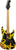 EVH 5107900528 Striped Series Frankenstein Frankie, Maple Fingerboard - Black with Yellow Stripes, Aged
