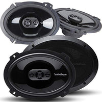 Rockford Fosgate Punch P1694 6" X 9" 300W 4-Way + P1683 6" X 8" 3-Way 260W Speakers