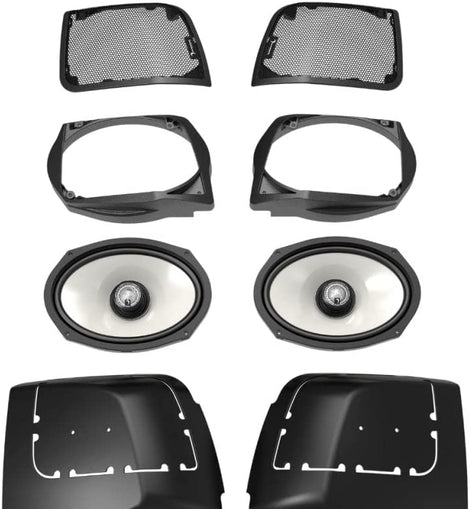 Diamond Audio MSHXM694LK 14+ Harley Davidson Cut in Lid Kit with HXM69F4 - MSHXM694LK