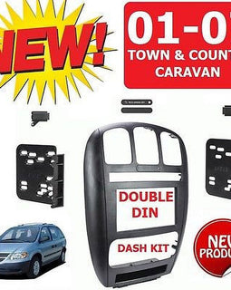 01-07 Caravan / Town & Country Car Stereo Installation Double Din Dash Kit