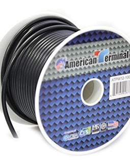 American Terminal ATPW12-100BK 12 Gauge Primary Wire