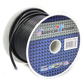 American Terminal ATPW12-100BK 12 Gauge Primary Wire