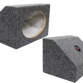 Absolute USA 6X9PKG 6 X 9 Inches Angled/Wedge Box Speakers, Set of Two (Grey)