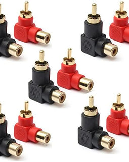 The Install Bay by Metra RCAMRA-10 Mini Right Angle RCA Barrel Connector (10/pk)