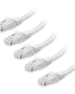 20 A-T 3' Cat6a Ethernet network patch cable RJ45 23AWG 600M solid copper wire White