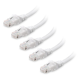 20 A-T 3' Cat6a Ethernet network patch cable RJ45 23AWG 600M solid copper wire White