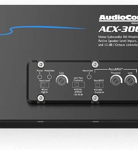 Audio Control ACX-300.1 Mono Powersports Marine Amplifier 300 watts RMS