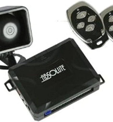 Absolute AL510 One Way Car Alarm Keyless Entry 500' Range Two 4 Button Remote control with Blue LED