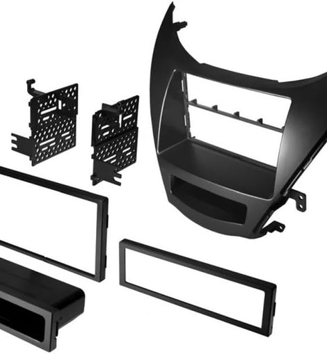 Single/Double DIN Car Stereo dash Install Kit fit 2011-2013 Hyundai Elantra