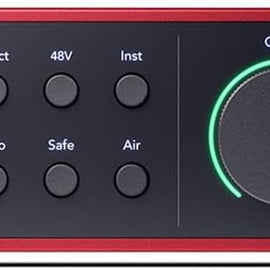 Focusrite Scarlett Solo 4th Gen 2x2 USB Audio Interface With Single Microphone Preamp