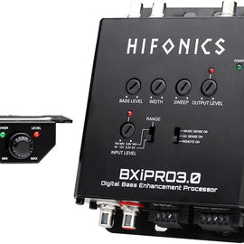 Hifonics BXiPro3.0 Digital Bass Processor Epicenter 2CH Hi/Lo Converter w/ Noise Reduction