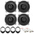 2 Pair Alpine S2-S50 170W 5 1/4" Speakers + Harness & Adapter Speaker Fits 1991-Up Ford