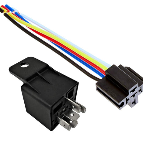 1 Pack Car Auto Truck 12V 12 Volt DC 40A AMP Relay & Socket SPDT 5Pin BOSCH STYL