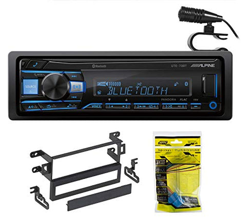 ALPINE UTE-73BT Digital Media Advanced Bluetooth Car Stereo Receiver+ Metra 99-7894 1999-2002 Honda Accord In-Dash Mounting Mulit-Kit