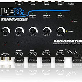 Audio Control LC8i 8-channel line output converter — add amps and subs to a factory system (Black)