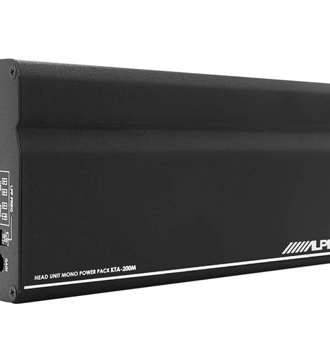 Alpine KTA-200M Compact  200 watts RMS Class D Monoblock Power Pack Amplifier