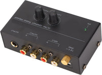 MR DJ PP500 Phono Turntable Preamp Input /TRS Output Stereo Knob Control Mini Record Player Preamplifier