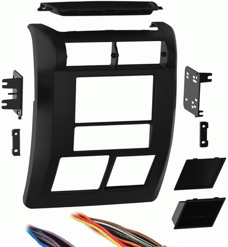 Metra 95-6549 Double DIN Dash Kit Fits Jeep Wrangler TJ 1997-2002 Bundle