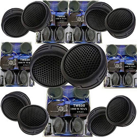 5 Pairs Absolute TW600 2000W Total Power Super High Frequency Mini Dome 1 Inch Car Tweeters