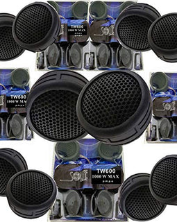 5 Pairs Absolute TW600 2000W Total Power Super High Frequency Mini Dome 1 Inch Car Tweeters