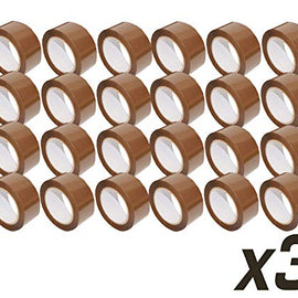 American Terminal 72 Rolls of Premium 3" X 330' Brown Jumbo 3-Inches Strong Heavy Duty Sealing Adhesive Shipping Packing Tape 110 Yards for Moving Packaging Shipping Office and Storage