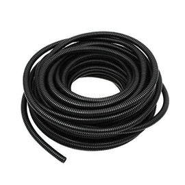 American Terminal 100 FT 5/8 INCH Split Loom Tubing Wire Conduit Hose Cover Auto Home Marine Black