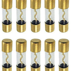 MK Audio 10 AGU Fuse 50AMP 50 AMP AGU Fuse FUSES Gold Plated Inline Glass