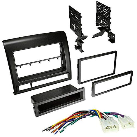 TOYK973 Car Radio Stereo 2Din Dash Kit Harness Compatible with 2012-2015 Toyota Tacoma