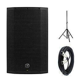 Mackie Thump215XT 1400W 15" DSP and Bluetooth Powered Loudspeakers & Speaker Stand &  XLR-XLR Cable