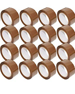 American Terminal 24 Rolls Brown Packing Tape 3" x 110 Yards Strong Heavy Duty Sealing Adhesive Tapes for Moving Packaging Shipping Office and Storage (1x 24 Rolls)