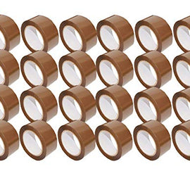 American Terminal 24 Rolls Brown Packing Tape 3" x 110 Yards Strong Heavy Duty Sealing Adhesive Tapes for Moving Packaging Shipping Office and Storage (1x 24 Rolls)
