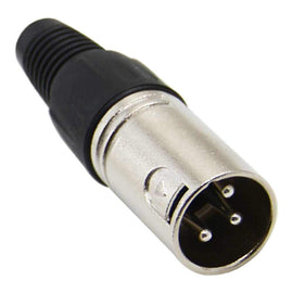 MR DJ XLRMH2 2 3-Pin XLR Male Connector Heads for Audio Microphone & DMX Cable Applications