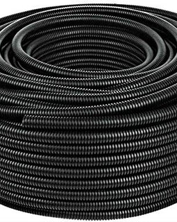 40 Ft 1" Split Wire Loom Conduit Polyethylene Tubing Black Color Sleeve Tube RV