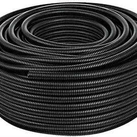 40 Ft 1" Split Wire Loom Conduit Polyethylene Tubing Black Color Sleeve Tube RV