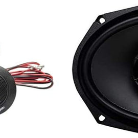 Rockford Fosgate Prime R1T-S 1-Inch Tweeter Kit & Fosgate R169X3 Prime 6” x 9” 3-Way Full-Range Coaxial Speaker (Pair)