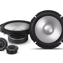 (2) Pairs ALPINE S2-S65C 240w 6.5" Car Audio Component Speakers w/1 Tweeters